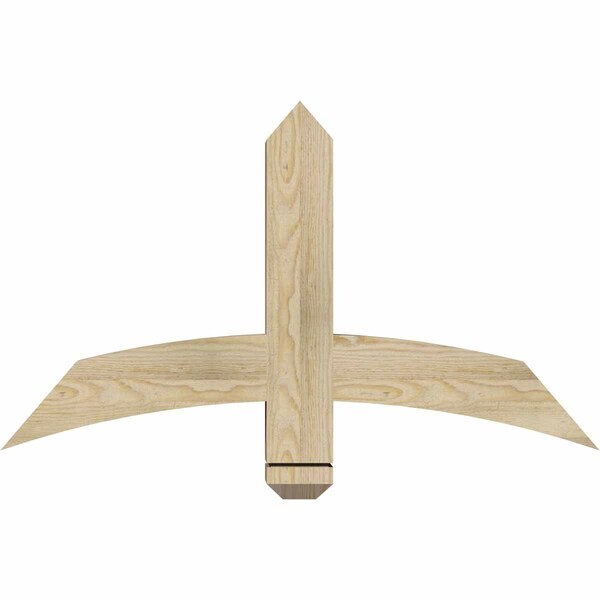 Ekena Millwork Bellingham Rough Sawn Timber Gable Bracket, Douglas Fir, 36"W x 21"H x 4"D x 4"F, 14/12 Pitch GBW036X21X0404BEL00RDF - main